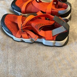 Chaco Orange and Black Athletic Shoes with Strappy Design